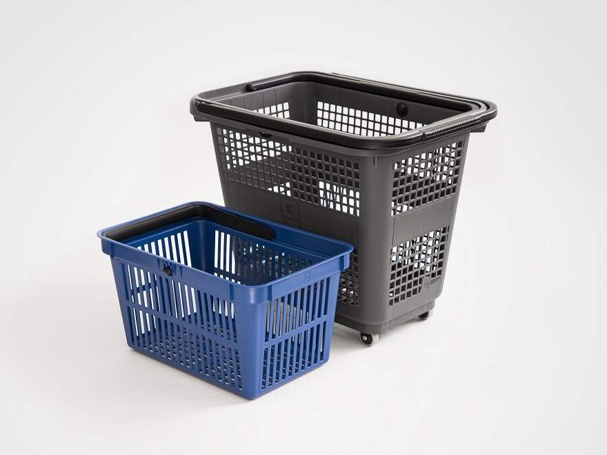 Recycling in the shopping basket